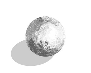 Poster - Abstract gray 3D spiral shape. Vector dimensional object. Geometrical polygonal dimensional object.