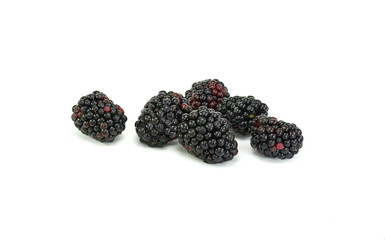 Wall Mural - blackberry isolated on white background.