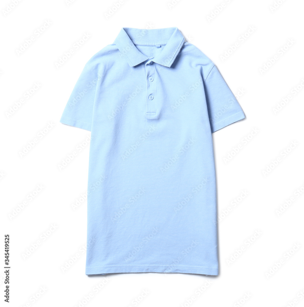 Stylish school uniform on white background