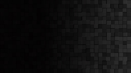 Wall Mural - abstract background of small squares in black and gray colors with horizontal gradient