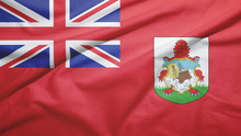 Bermuda Flag With Fabric Texture