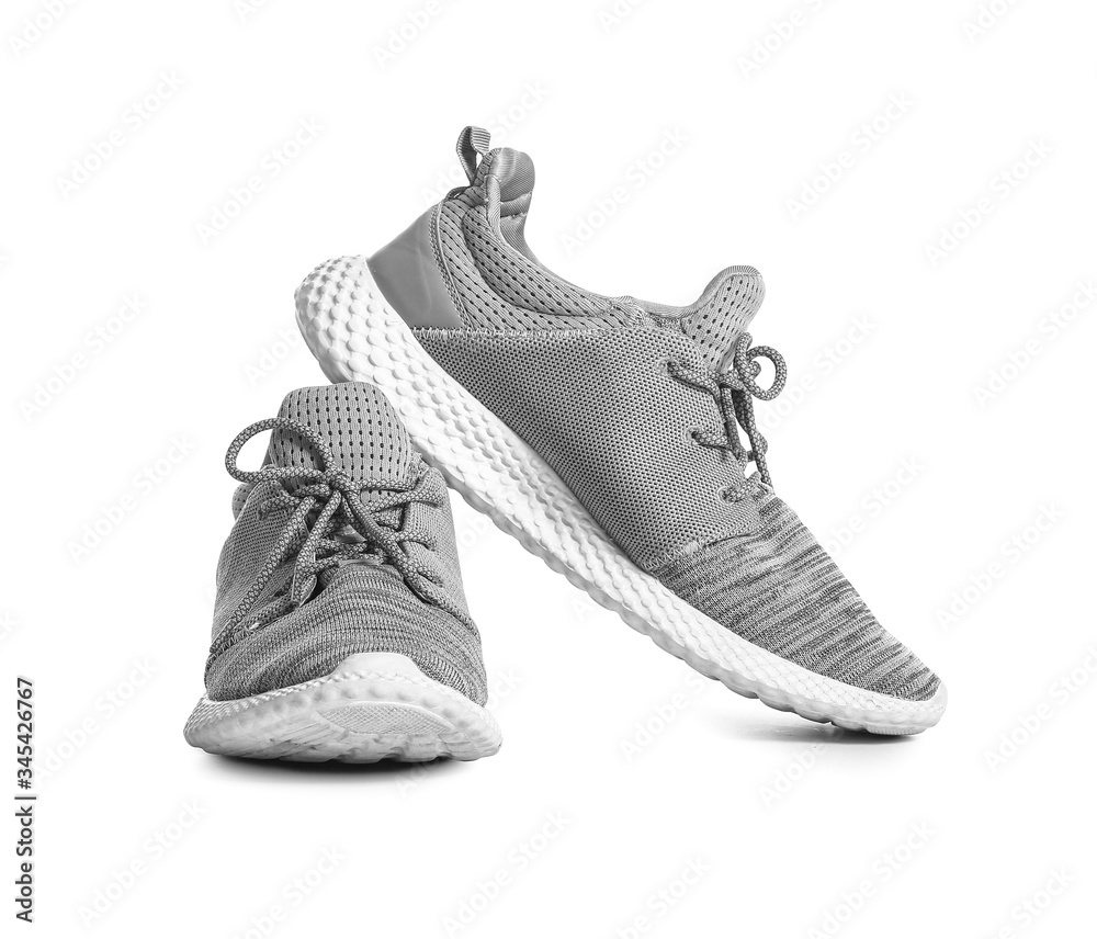Sport shoes on white background