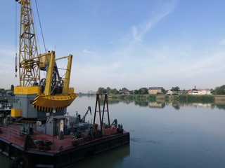 cargo ship in port