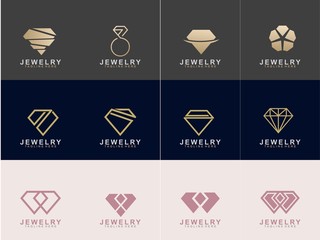Wall Mural - Set of Jewelry logo