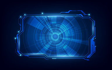 Poster - abstract hud ui gui future futuristic screen system virtual design