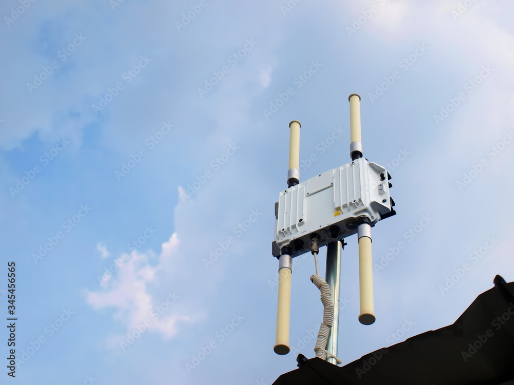Outdoor wireless access point on a farm structure providing field coverage