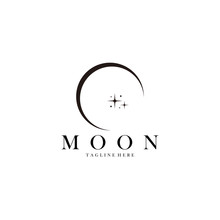 Moon Logo Icon Vector Isolated