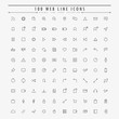 © chinzogzag - 100 web minimal line icons collection