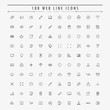© chinzogzag - 100 web minimal outline icons collection