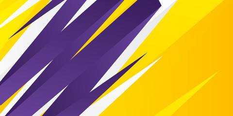 Poster - Modern Background with Shadows and Gradients - Perfect for Business Cards, Brochures or Pamphlets. Motion lines background. Minimal wave flow backdrop. Modern yellow purple abstract background