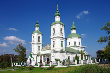 Molodi, Chekhov district, Moscow region, Russia - September, 2019: Church of The Resurrection