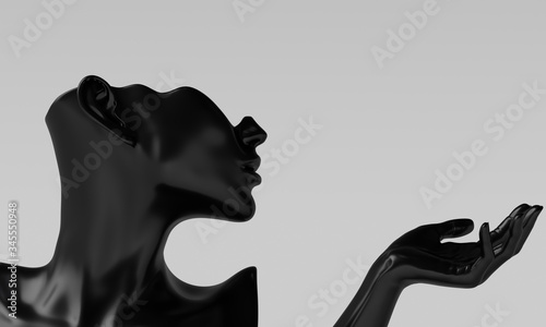 Fotografía Mannequin earring Jewelry necklace display stand