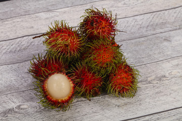 Tropical sweet exotic fruit Rambutan