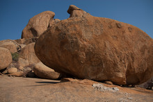Boulders In Desert