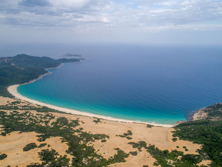 Wall Mural - Aerial of Na Beach at Dam Mon Peninsula, Van Phong Bay, Van Ninh, Khanh Hoa