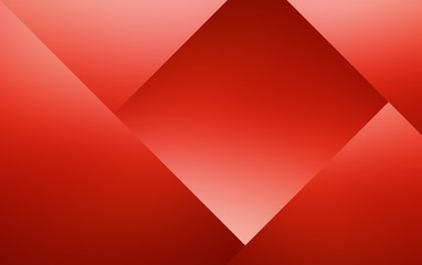 Wall Mural - Red overlap plain background. Minimal layout empty template.