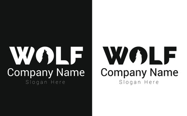 Creative Wolf Logo Design Template vector for company