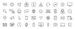 © iiierlok_xolms - Set of 40 Support and Help web icons in line style. Assistance, email, customer, 24 hrs, service, contact. Vector illustration.