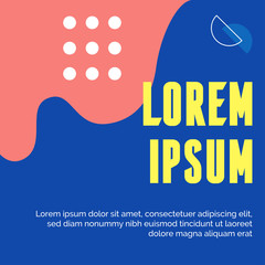 Wall Mural - Square banner template. Social Media Banners for Digital Marketing. Promotion Brand Fashion. Stories. Streaming. Vector Illustration - Vector