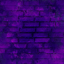 Cartoon Dirty Stained Purple Brick Wall