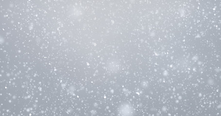Leinwandbilder - Snow fall snowflakes background, isolated overlay white snowfall light. Snow flakes falling with bokeh effect and winter glitter shine layer on transparent background