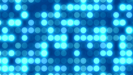 Dot  white blue pattern screen led light gradient texture background. Abstract  technology big data digital background. 3d rendering.