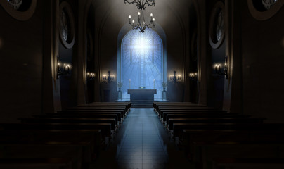 Wall Mural - Church Altar