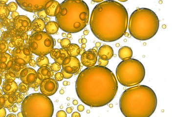 Wall Mural - Yellow bubbles