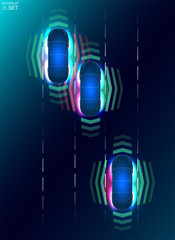 Poster - futuristic user interface. hud abstract virtual graphic touch user interface. cars infographic. vect