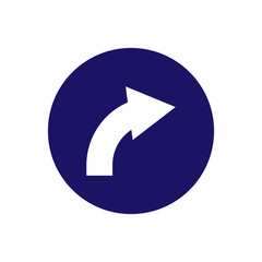 Poster - Arrow right icon in trendy flat design