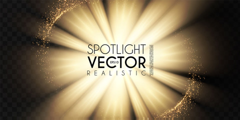 Wall Mural - spotlights. transparent light effect. show design. light source. sunrise.