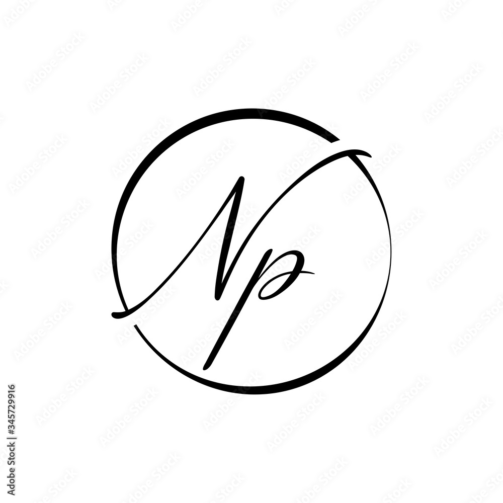 Initial Letter NP Logo Design Vector Template. Creative Abstract NP Letter Logo Design