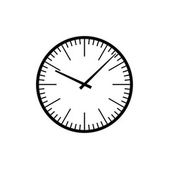 Poster - Clock icon in trendy flat design