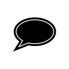 Poster - Bubble speech icon vector logo
