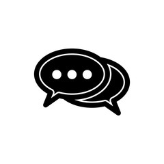 Poster - Bubble speech icon vector logo