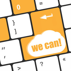 Poster - we can button on computer keyboard key