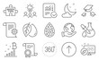 © blankstock - Set of Science icons, such as Web system, Mineral oil. Diploma, ideas, save planet. Quick tips, Night weather, Checked calculation. Swipe up, Artificial colors, Technical documentation. Vector