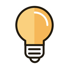 Sticker - bulb idea creativity internet web technology interface line and fill style icon