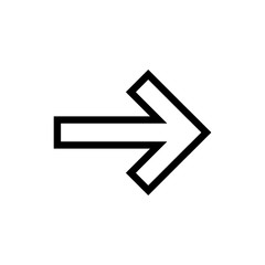 Poster - Arrow righ icon vector logo