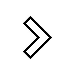 Poster - Arrow righ icon vector logo