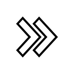 Poster - Arrow righ icon vector logo