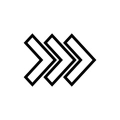 Poster - Arrow righ icon vector logo