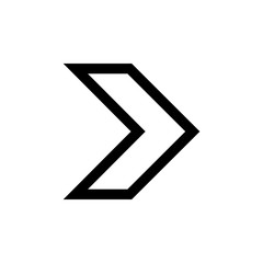 Poster - Arrow righ icon vector logo