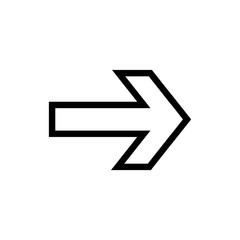 Poster - Arrow righ icon vector logo