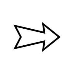 Poster - Arrow righ icon vector logo