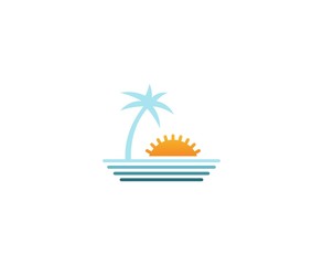 Canvas Print - Beach logo
