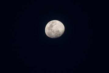 full moon in the night sky