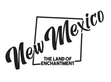 Vector Silhouette Of New Mexico State With Nickname The Land Of Enchantment. Image For US Poster, Banner, Print, Decor, United States Of America Card. Hand-drawn Illustration Map Of The USA Territory