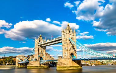 Wall Mural - Tower Bridge across the Thames River in London