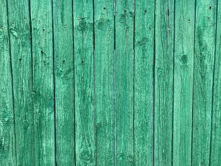 Green mint painted wood board texture and background. Green mint natural wooden background. Aged wood planks pattern. Wooden surface. Horizontal timber texture. Green mint wood barn. Green mint color